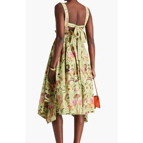 Agua by Agua Bendita Lunatus Habitat Midi Dress Embellished Cotton S - Picture 16 of 16